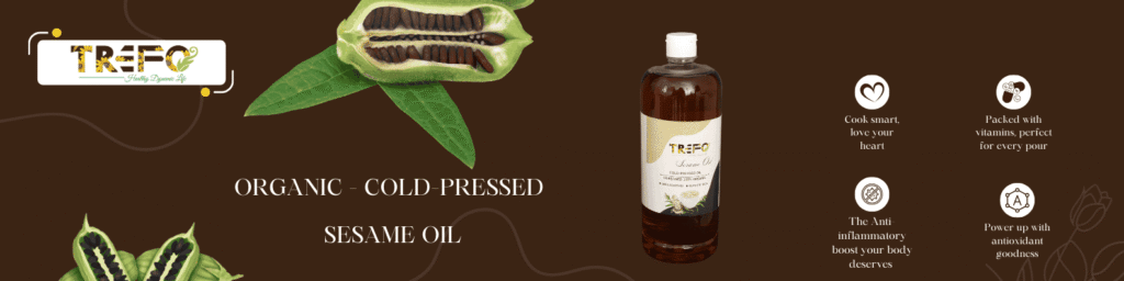 organic cold-pressed sesame(Gingelly) oil