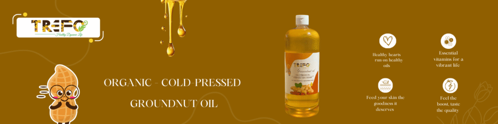 Organic cold-pressed peanut oil