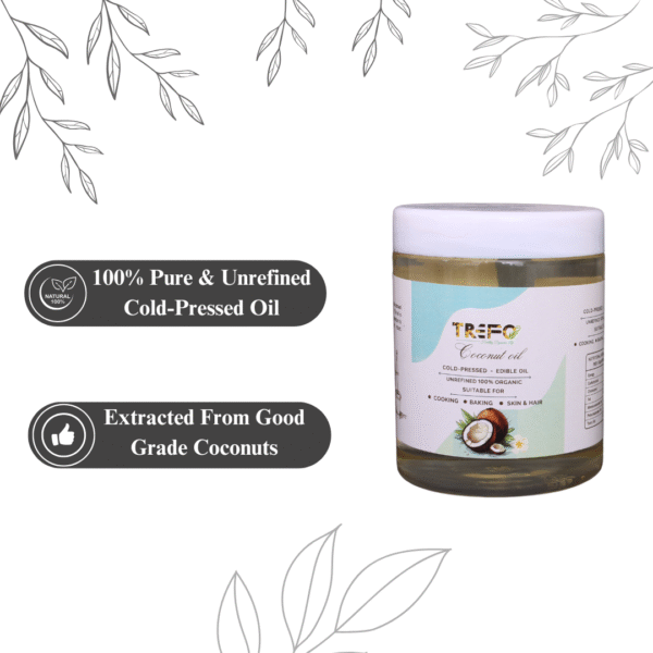 cold-pressed good grade coconut oil